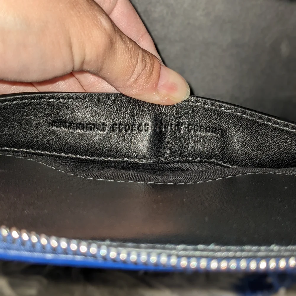 🛍️SOLD🛍️ Balenciaga Small Ville in Blue Croc embossed. - Picture 12 of 14